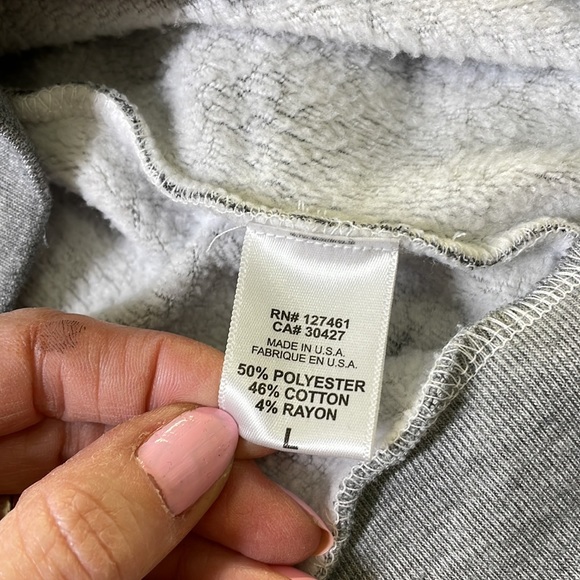 WILDFOX Hooded Sweatshirt Flamingos palm trees snowflakes Gray Size large - Picture 7 of 9